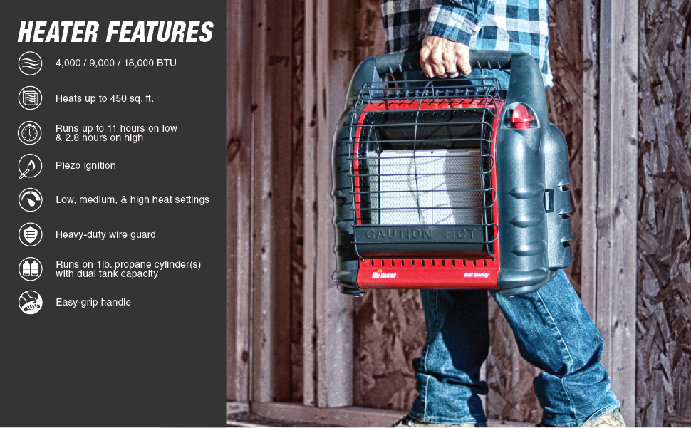 Mr Heater Portable Buddy : le petit chauffage d'appoint à gaz - Van Life  Magazine