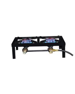 30,000 BTU Double Burner Angle Iron Stove