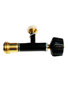 Black Pipe Tee with Adapter
