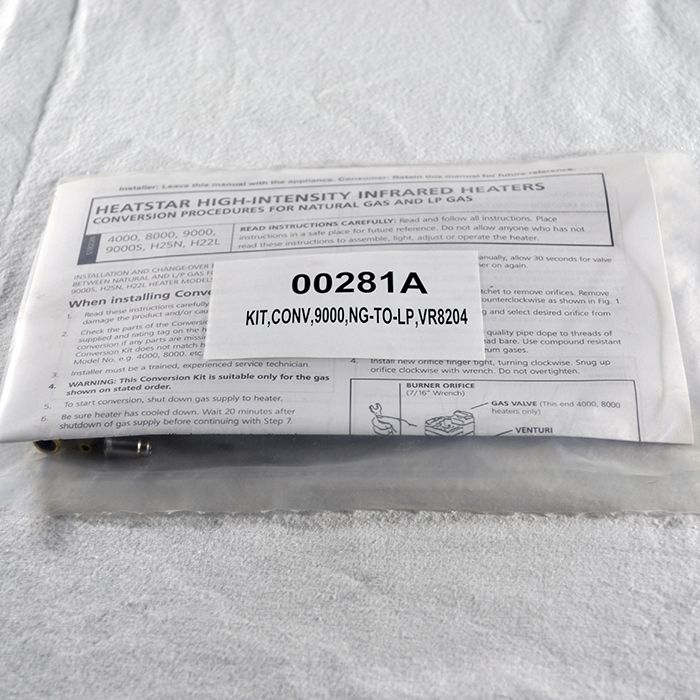 00281A ConKit VR8204 Valve 9000 Series NG to LP Enerco Service Parts